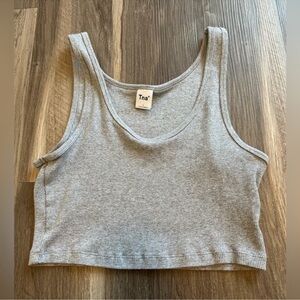 TNA Ribbed Cropped Tank Top